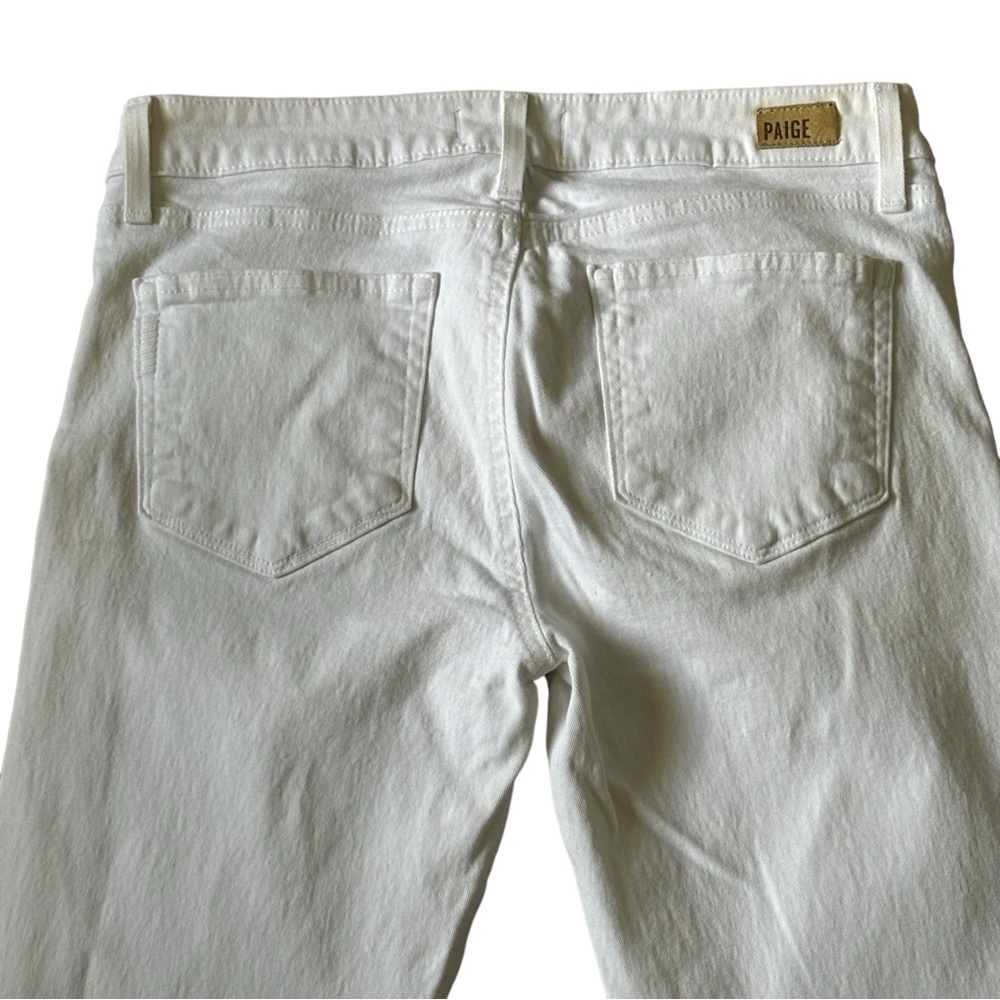 EUC PAIGE Verdugo Ankle Skinny Style DNM656 Optic White Size 6 - Picture 9 of 14